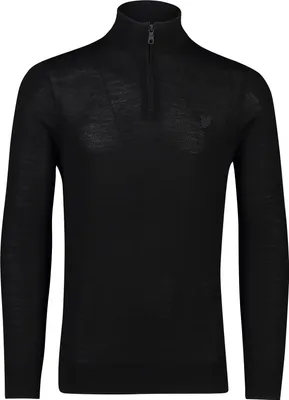 Produktbild von Lyle & Scott Pullover schwarz Half-Zip Wolle Slim Fit