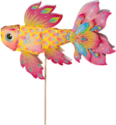 Produktbild von Fischlaternen-Bastelset für Kinder, handgefertigte traditionelle chinesische Handlaterne mit LED-Licht für die Dekoration des Frühlingsfests und der Mittherbstzeit