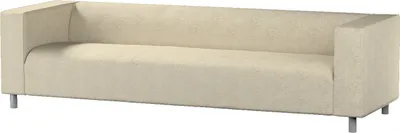 Produktbild von Dekoria Bezug für Klippan 4-Sitzer Sofa, beige-golden, Bezug für Klippan 4-Sitzer