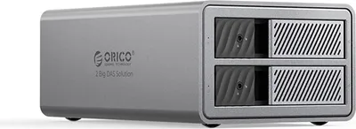 Imagen del producto de Orico 9828Ru3: Solución de disco en matriz (RAID) para 2 unidades de 2,5/3,5 pulgadas SATA (HDD/SSD) con controlador RAID - Color gris