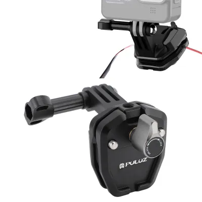 Zdjęcie produktu dla Uchwyt motocyklowy na przednią szybę do Action 4/Pocket 3 - uchwyt kamery z gwintem 1/4" do kamer sportowych, solidne mocowanie na zatrzask
