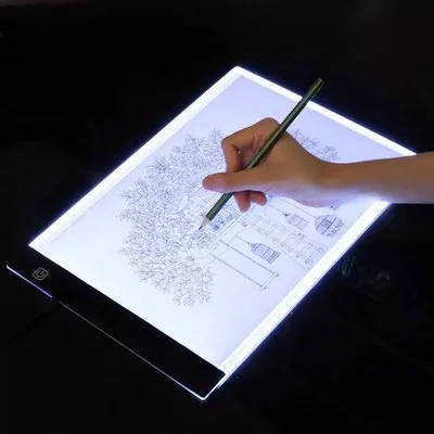 Zdjęcie produktu dla Tablet graficzny LED A4 z podłączeniem USB do rysowania i pisania