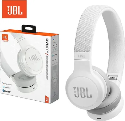 Produktbild von JBL Live 400BT - Kopfhörer - Kopfband - Anrufe & Musik - Weiß - Binaural - Berührung