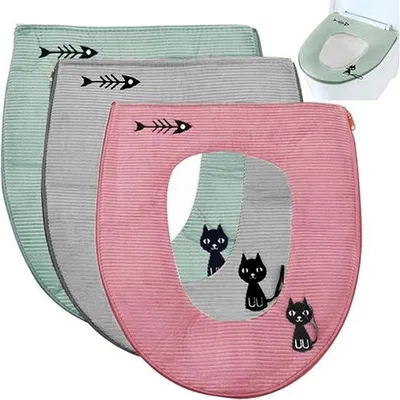 Produktbild von Famanu Toilettensitzbezüge Set von 3 - Waschbar und Wasserfest