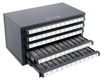 Produktbild von VEVOR Schneidbohrer-Spenderschrank, Gewindebohrer-Organizer mit 5 Schubladen für