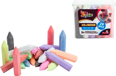 Produktbild von Simba Outdoor Straßenmalkreide Neon Be Active 10x Neon und 10x Standard im Eimer 106336211
