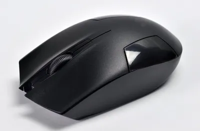 Immagine prodotto di Mouse C-TECH WLM-08, nero, senza fili, 1200DPI, 3 pulsanti, ricevitore USB nano