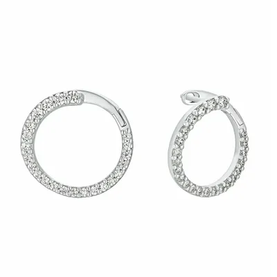 Produktbild von s.Oliver Damen Creolen 2034276 Silber 925/- Zirkonia synth.
