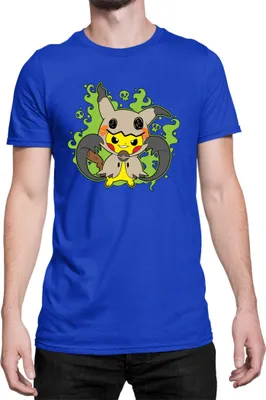 Zdjęcie produktu dla Męska Koszulka Japan Manga Anime Comics Pokemon 040, Man 3XL / Niebieski