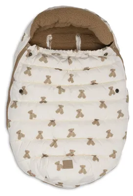 Produktbild von Jollein 025-811-68171, Baby-Transporttasche, Weiß, Braun, Polyester, Junge/Mädchen, Maschinenwäsche, 30 °C