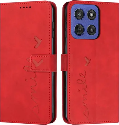 Produktbild von Motorola Edge 60 / 60 Fusion Hülle - Coverup Smile Klapphülle - Rot