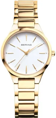 Produktbild von Damenarmbanduhr BERING 15630-734-P klassisch in Gold.