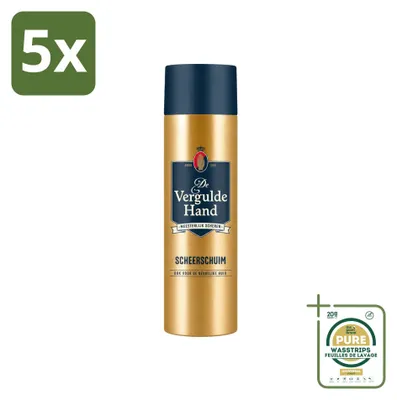 Productafbeelding van 5 x Scheerschuim "De Vergulde Hand" - 250 ml - Verpakking met 5 stuks