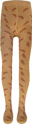 Produktbild von EWERS Mädchen Girls Strumpfhose FEDERN metal brown # 901156 Gr.134-146