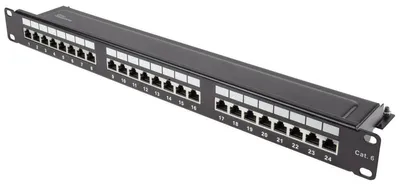 Produktbild von Good Connections Patchpanel 19"Cat. 6  24-P. 1 HE schwarz