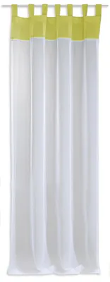 Produktbild von Voile Dekoschal transparent Christal 140x245cm Schlaufen kiwi grün