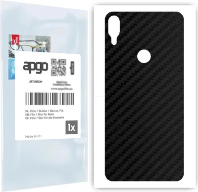 Produktbild von apgo Rückseite Schutzfolie für Asus Zenfone Max Pro (M1) ZB601KL/ZB602K -  Hinten Schutzfolie Carbon, Rückseite Folie schützt vor Kratzern und Fingerabdrücken