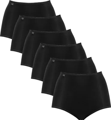 Produktbild von Sloggi Damen Slip Maxi, 6er Pack - 24/7 Microfibre, einfarbig Schwarz 46