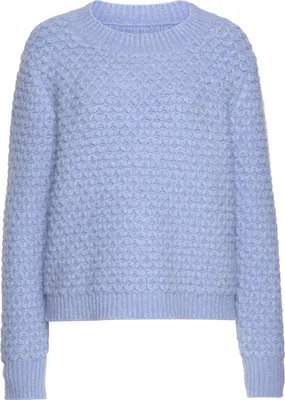Produktbild von VIVANCE Rundhalspullover blau Größe 44/46