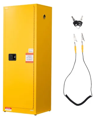 Produktbild von VEVOR 41,6 L Sicherheits-Schrank 42,9 x 42,9 x 46 cm Gefährliche Scharniere Manuell Heiß, 59x46x165.1 cm