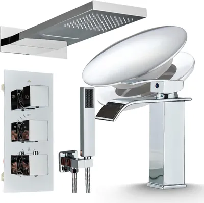 Obrázek produktu pro Sprchová souprava Ari Termostatická sprcha Vodopád Chrom