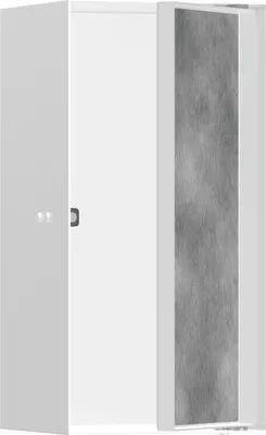 Produktbild von hansgrohe XtraStoris Rock Wandnische mit befliesbarer Tür 300/150/140, Mattweiß