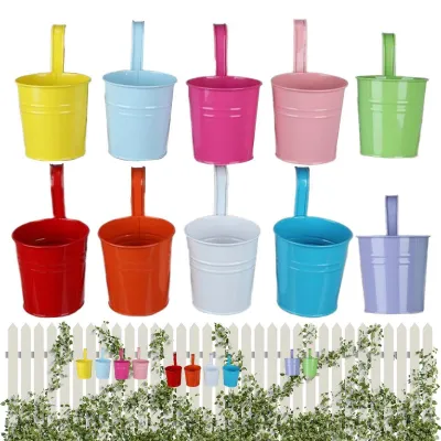 Immagine prodotto di Vaso da fiori in metallo per balcone, con ganci