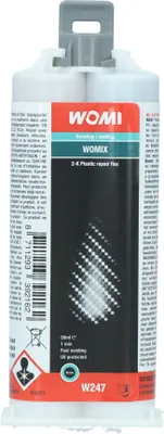 Produktbild von Womi W247 Kunststoffkleber 2-K 50ml Schwarz