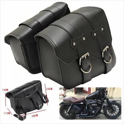 Produktbild von Leder Satteltasche für Motorrad, wasserabweisend
