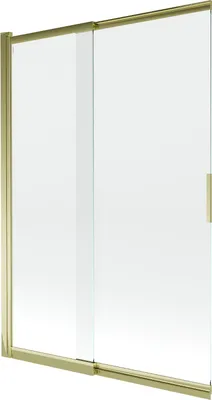 Produktbild von Mexen Fox 2-flügelige verschiebbare Badeabtrennung 120 x 150 cm, transparent, gold - 891-120-002-50-00