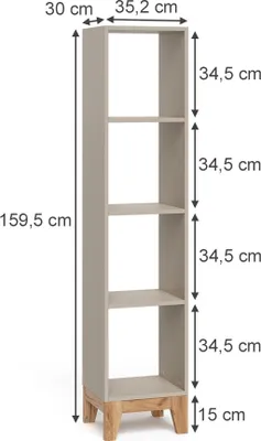 Obrázok produktu pre Detská polička Vitalispa Malia Kašmír/Remeselník 35.2 x 159.5 cm, Model 58339