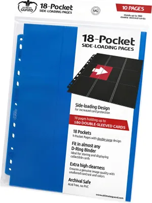 Zdjęcie produktu dla Ultimate Guard 18-Pocket Pages Side-Loading Blau (10)