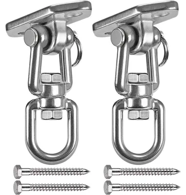 Zdjęcie produktu dla INF Obrotowy hak montażowy do hamaka ze stali nierdzewnej 5.8cmx5.6cm