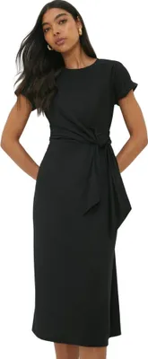 Obrázek produktu pro Dorothy Perkins - Midi šaty s mašlí pro ženy s krátkým rukávem DP3123 (36 DE) (Black)