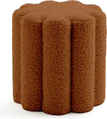 Produktbild von Dekorativer Bouclé-Hocker, 38 x 40 cm, MOKA