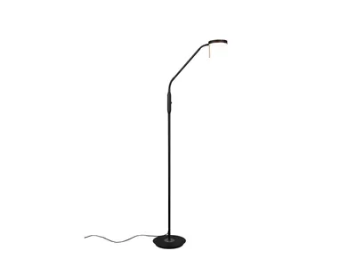 Immagine prodotto di Lampada da terra a LED MONZA dimmerabile con braccio flessibile, altezza 145 cm, nero