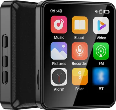 Produktbild von 64GB MP3 Player Bluetooth 5.0 mit Lautsprecher MP4 Player  ▏2,4″ Touchscreen ▏Videowiedergabe ▏E-Book Reader