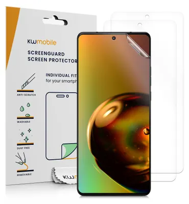 Produktbild von kwmobile 3x Displayschutzfolie kompatibel mit Motorola Edge 30 Ultra Folie - klare Schutzfolien Set in transparent