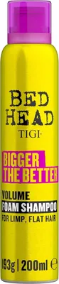 Produktbild von Tigi Bed Head Bigger the Better Dry Foam Shampoo 200 ml