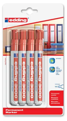 Produktbild von Edding 3000, Rot, Multi, Weiß