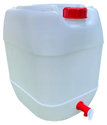 Produktbild von Kanister mit Wasserhahn, 20 Liter Fassungsvermögen, 30 x 24 x 33 cm