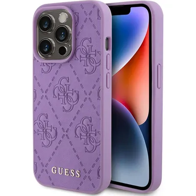 Immagine prodotto di Guess Guhcp15Lp4Epmu Custodia rigida per Iphone 15 Pro 6.1 Fioletowy/Light Purple in pelle con timbro 4G