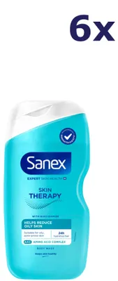 Produktbild von 6x Sanex Douchegel Skin Therapy Reduce Imperfections 450 ml