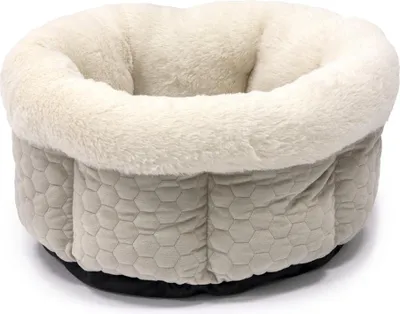 Produktbild von Karlie Liegebett Velvet - Katzenkörbe - Polyester - Beige - 45x45x23 cm