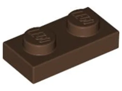 Produktbild von Lego® 250x 1x2 Platten 3023  -  Plate Braun - Brown