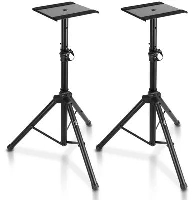 Produktbild von Pyle Lautsprecherständer – Dual Monitor Stand, Studio Boxenständer, Höhenverstel