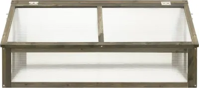 Obrázek produktu pro vidaXL Skleník šedý 114x80x50 cm Jedlové dřevo