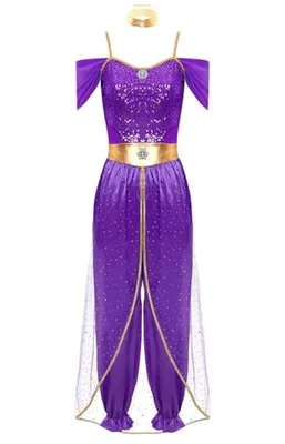 Obrázek produktu pro Elegantní kostým arabské princezny pro ženy velikosti XL - orientální pohádkové šaty | Ideální na Halloween, karneval a cosplay párty