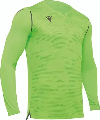Productafbeelding van Macron Ares Keepershirt Lange Mouw Heren - Antraciet / Fluo Groen  | Maat: 3XL