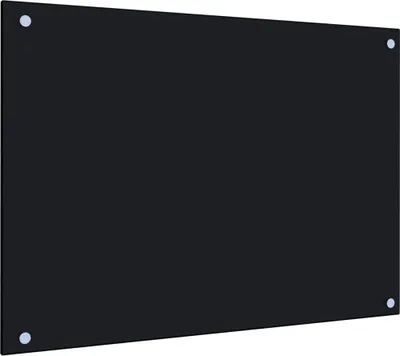 Obrázok produktu pre vidaXL Kuchynský backsplash Black 70x50 cm Tvrdené sklo